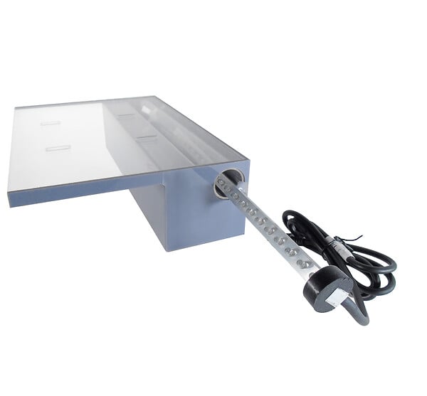 UBBINK PIS - Cascade piscine acrylique Niagara LED blanc froid 30 cm - large