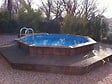 UBBINK PIS - Piscine en bois Océa - Liner bleu - Diam.430xH.120cm - vignette
