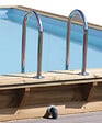 UBBINK PIS - Piscine en bois Linéa - Bleu - L.650xH.140xP.350cm - vignette