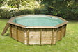 UBBINK PIS - Piscine en bois Océa - Beige - Diam.430xH.120cm - vignette