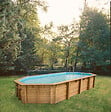 UBBINK PIS - Piscine en bois Océa - Liner Beige - L.470xl.860xH.130cm - vignette
