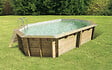 UBBINK PIS - Piscine en bois Océa bois - Beige - L.610xH.130xP.400cm - vignette
