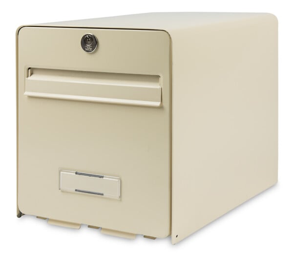 BURG WACHTER - Boîte aux lettres PTT 1 porte beige - large