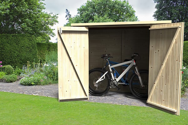 DECOR ET JARDIN - Abri à vélos en bois Bike Box - L.193xP.98xH.161cm - large