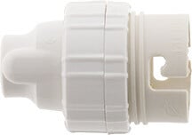 ZENITECH - Douille à baïonnette B22 - Nylon - Blanc - 100W - large