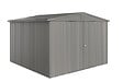 BIOHORT - Abri métal Europa T7 - Gris quartz - L.316xH.209xP.300cm - vignette