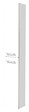 VIF - Colonne de salle de bain MDF - Blanc - H.170xl.16xP.30cm - vignette