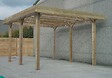 SOLID - Carport camping-car épicéa - Marron - L.606xl.506xH.400cm - vignette