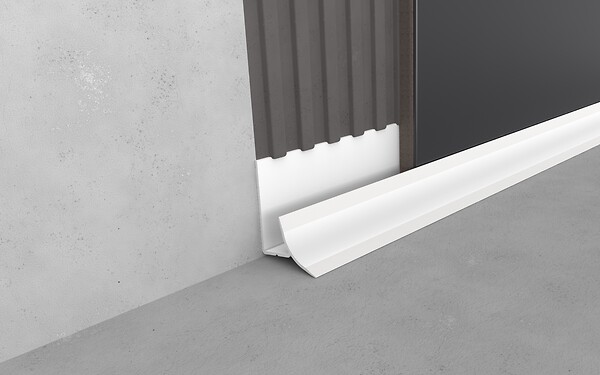 MAT INTER - Profilé d'angle intérieur PVC blanc - 6 mm - L.2,50 m - large