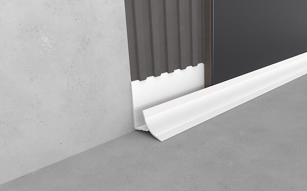 MAT INTER - Profilé d'angle intérieur étanche PVC blanc - 9mm - L.2,50m - large