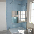 Paroi douche Miroir - 120X190cm ep 8mm - vignette