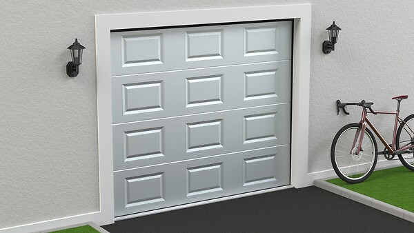 FLEXIDOOR - Porte de garage sectionnelle PVC - Blanc - 240x200cm - large