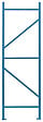 Echelle acier époxy bleu pour rack CIME H.1800mm. P.400mm - vignette
