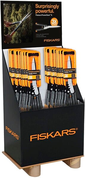 FISKARS - Cisaille à haies PowerGearx- Acier - 66,5cm - large