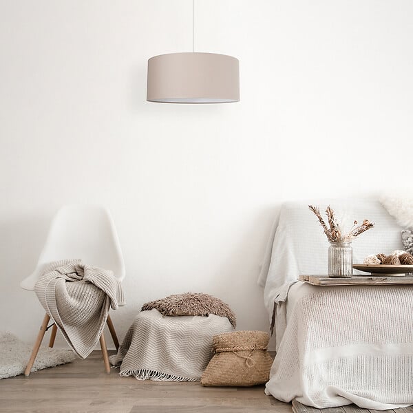 COREP - Suspension cylindrique coton - Chanvre - E27 - large