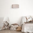 COREP - Suspension cylindrique coton - Chanvre - E27 - vignette