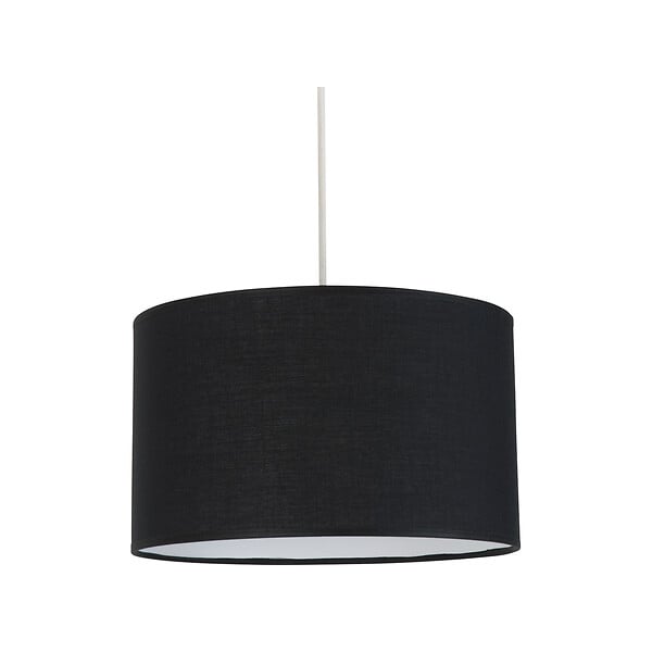 COREP - Suspension cylindrique en coton - Noire - Douille E27 - large