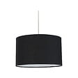 COREP - Suspension cylindrique en coton - Noire - Douille E27 - vignette