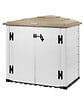HABRITA - Coffre jardin BOX EVO 100 - Beige - L.131xP.88xH.133cm - vignette