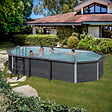 GRE - Piscine composite ovale - L.6,64xl.3,86xH.1,24m - vignette
