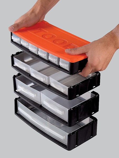 TOOD - Casier de rangement polypropylene 36 tiroirs - large
