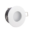 XANLITE - Spot encastrable rond blanc, culot GU10, puissance max 50W, lumière blanc neutre 4000 K, indice IP65, compatible salle de bain, usage intérieur - vignette