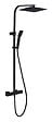 ESSEBAGNO - Colonne de douche thermostatique - Quatros - Noir - 30x30cm - vignette