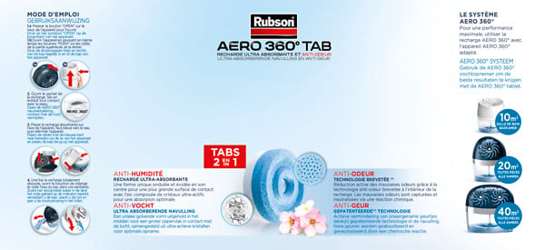 RUBSON - Recharge AERO 360 Nature Experience Fleurs Sauvages - Lot 4 - large