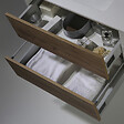 JUMAR S L - Ensemble meuble vasque suspendu Melanie - Blanc Chêne - 60cm - vignette