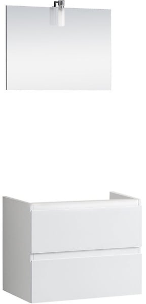 Caisson meuble sous vasque suspendu blanc - 60cm - large