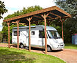 CERLAND - Carport pour camping-car à toit plat - 28.6m² - vignette
