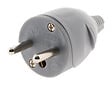 ZENITECH - Fiche électrique mâle 2P+T - Gris - 16A - vignette