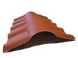 SEDPA - Faitière PVC Express Terracotta - 43x74x15cm - vignette