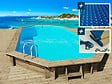 HABITAT ET JARDIN - Piscine bois " Sevilla 130 " - 8.57 x 4.57 x 1.31 m - Bâche à bulles  180 µ - Bâche hiver  280 g/m² - vignette