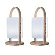 LUMISKY - 2 Lanternes sans fil LED WOODY H37cm - vignette