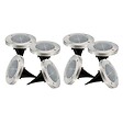 LUMI JARDIN - 8 Balises solaires rondes DECKY D12cm 40LM - vignette