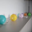 LUMISKY - Guirlande solaire MIMY COLORS 10 boules coton 3.8M - vignette