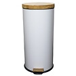KITCHEN MOVE - Poubelle à pédale inox FOREST blanc 30L - vignette