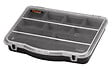 TOOD - Organiseur plastique 10 compartiments - 24x18x4cm - Noir - vignette