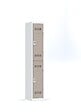 P.HENRY - Vestiaire acier 2 casiers gris taupe 1 colonne - vignette