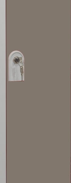 P.HENRY - Vestiaire industrie salissante acier 1 case gris perle L40cm - large