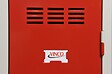 Vestiaire acier Industrie Propre 4 cases gris perle-rouge - vignette