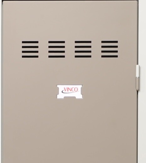 P.HENRY - Vestiaire métallique 4 cases - Acier - Gris perle et taupe - large