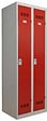 P.HENRY - Vestiaire acier industrie salissante 2 cases - Gris perle - vignette