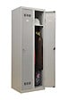 P.HENRY - Vestiaire acier 2 cases Industrie propre gris perle L60cm - vignette