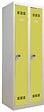 P.HENRY - Vestiaire acier industrie propre 2 cases gris perle anis - vignette