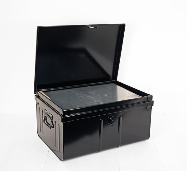 P.HENRY - Coffre en aluminium  - Noir - 60L - 42x57x29cm - large