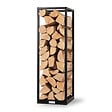 LE MARQUIER - Range-bûches intérieur acier - Actuel - Noir - 119 cm - vignette