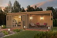 LASITAMAJA - Abri de jardin bois Elody avec extension- 28mm - surface utile  8,20m2 - vignette
