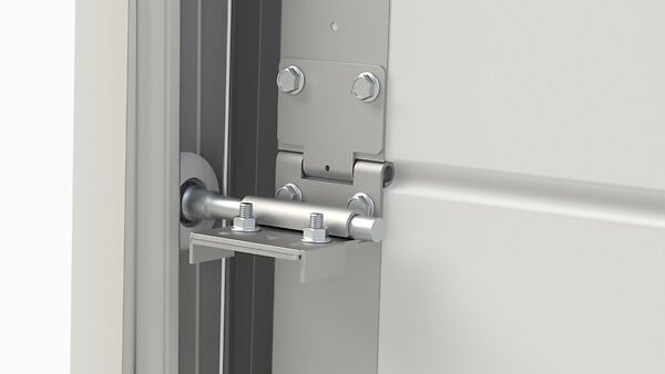 FLEXIDOOR - Porte de garage sectionnelle PVC Groove - Gris - 240x200cm - large